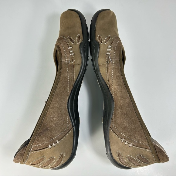 Ahnu Gracie Slip On Leather Tan Ballet Flats Shoes F8013K; Women 7.5 Please Read - Picture 7 of 15